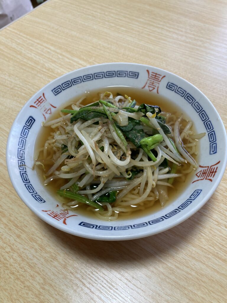 即席野菜醤油ラーメン