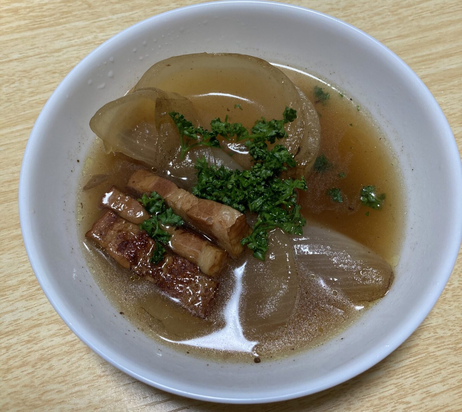 自作玉ねぎスープ画像