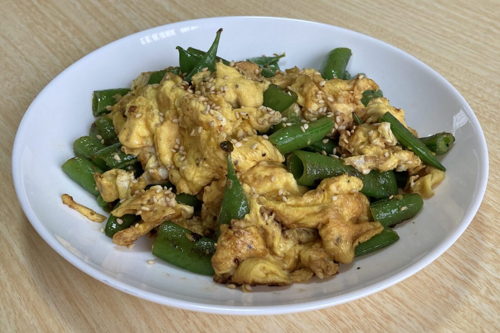 とろたまスナップえんどう炒め画像