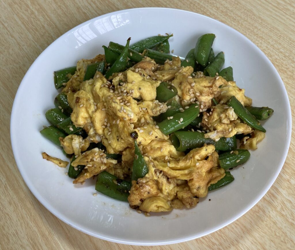 とろたまスナップえんどう炒め画像