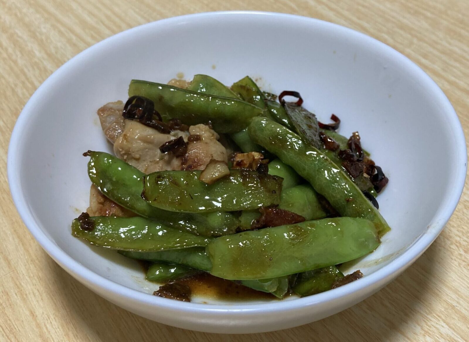 さやえんどうガーリック炒め画像